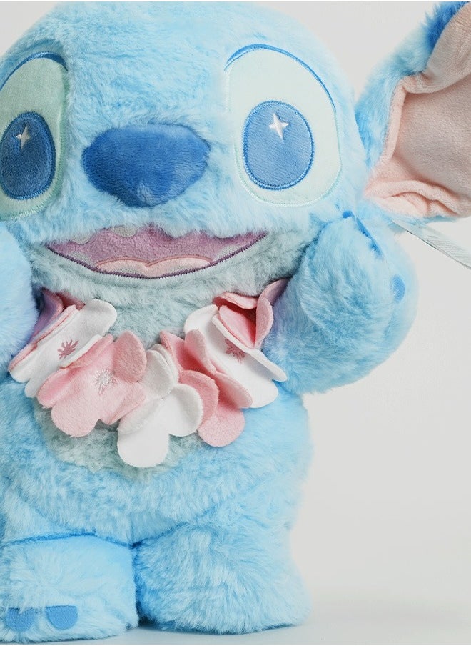 Planetary Pastel Collection 14in. Standing Stitch with Flower Necklace Plush Toy