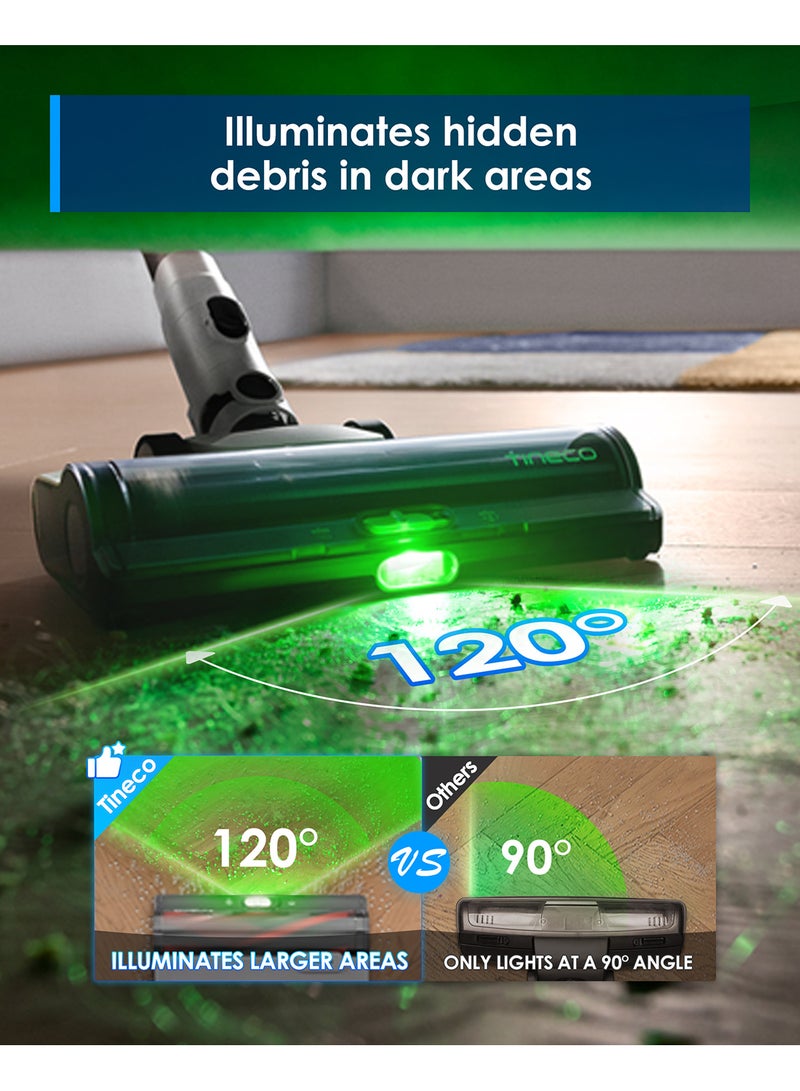 A50S Cordless Stick Vacuum Cleaner, 185W Suction, 70Min Runtime, 1L Larger Dustbin, 3DSense Power Brush, PureCyclone Tech, Easily Tackles Large Debris 500 W VS202000SA White