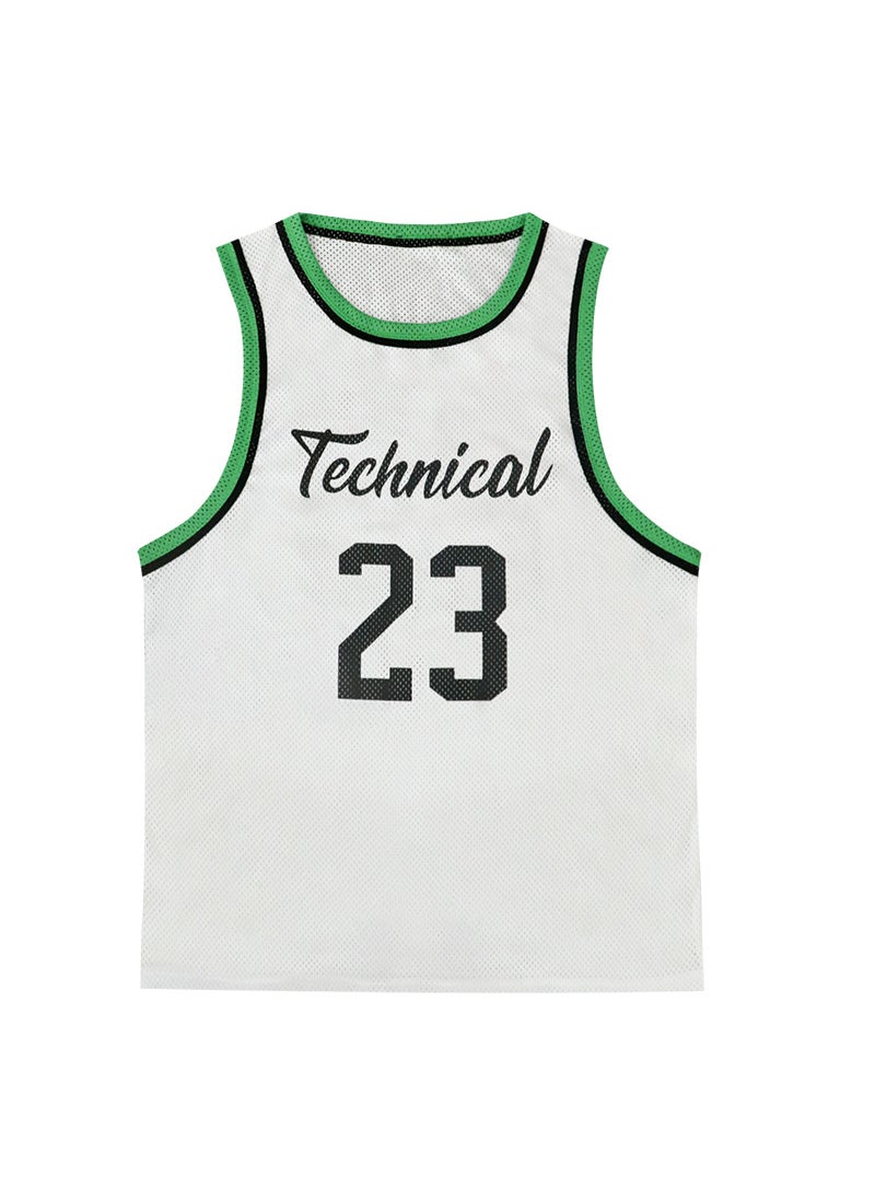 Summer Mens Mesh Tank Top Breathable Sleeveless Sports Vest Grey