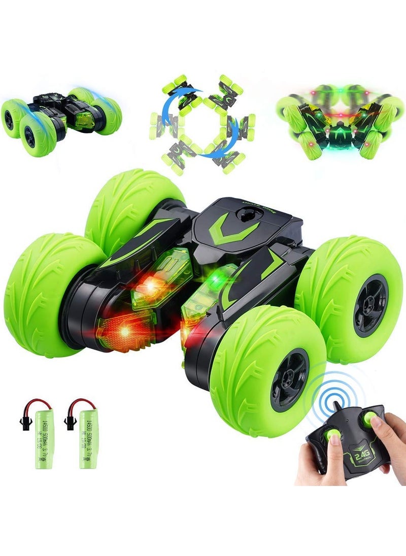 High-Speed Double-Sided Stunt RC Car – 2.4 GHz Remote Control Vehicle for 360° Rotations and Flips