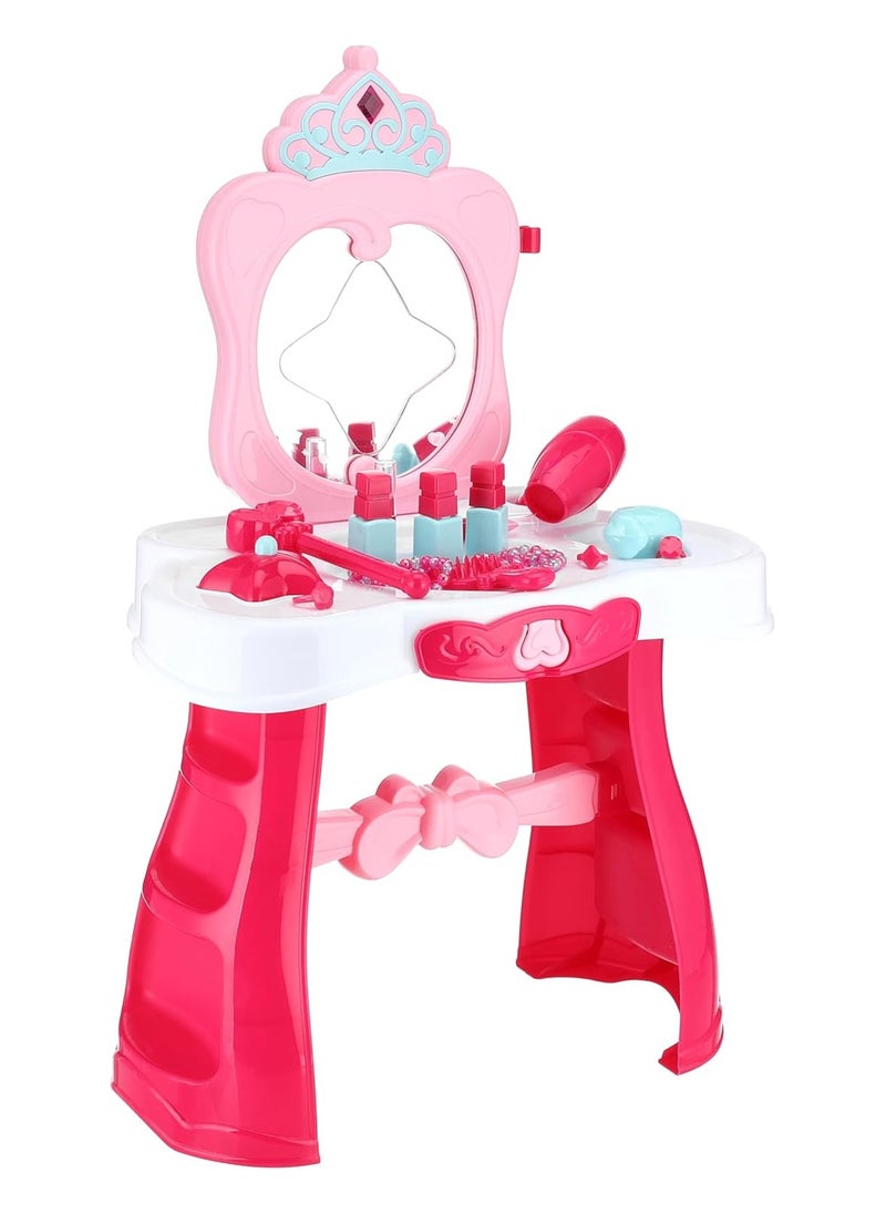 So, Fashion You! Beauty Play Set – Magical Vanity Table with Light, Sound, and Accessories for Kids 3+