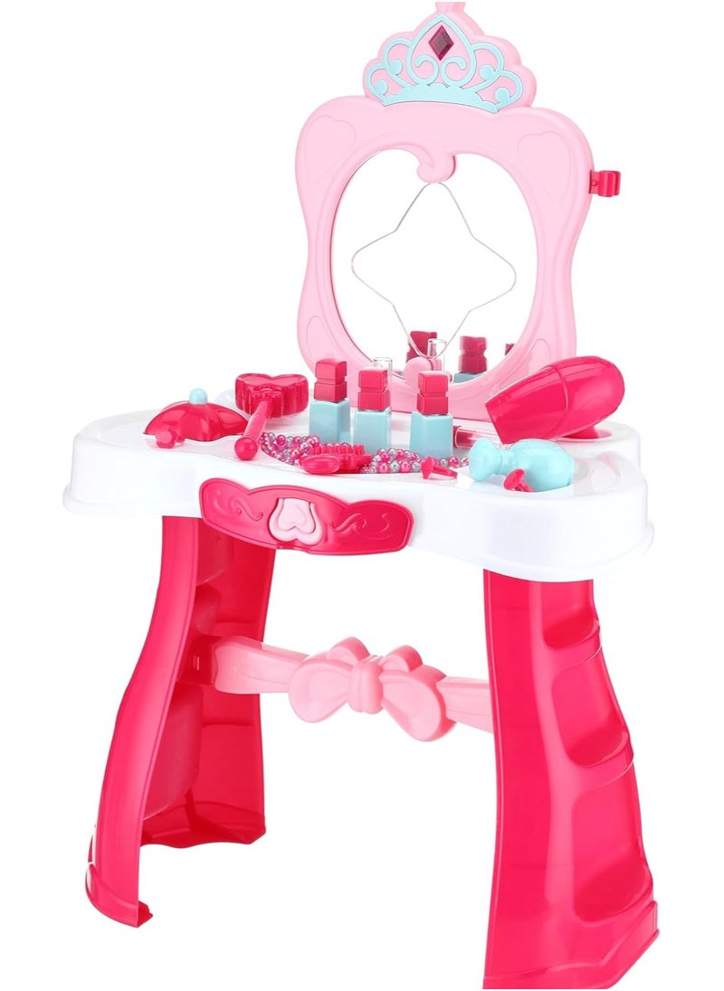 So, Fashion You! Beauty Play Set – Magical Vanity Table with Light, Sound, and Accessories for Kids 3+