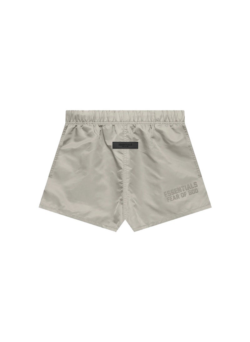Essentials Thin Woven Loose Nylon Sports Shorts Men Ink Black