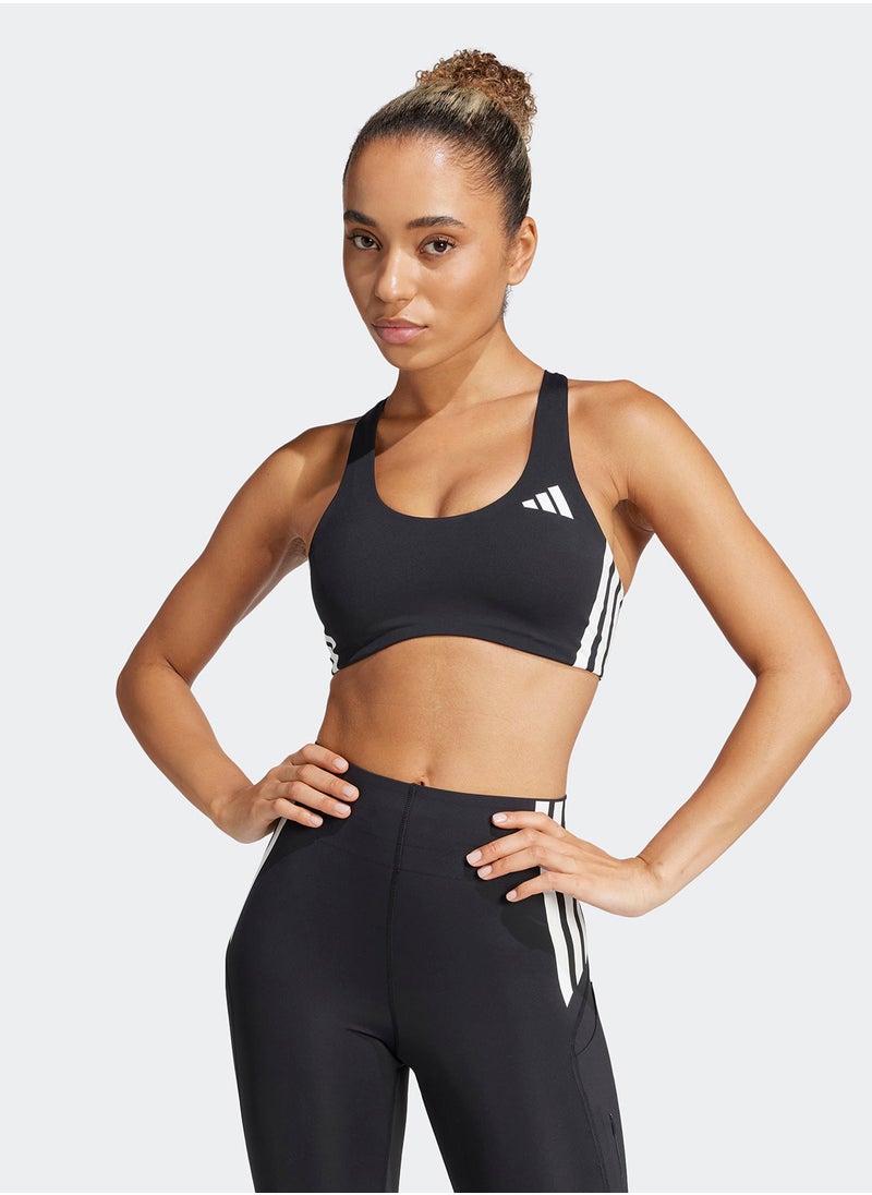 Powerreact Train Medium-Support 3 Stripes Bra