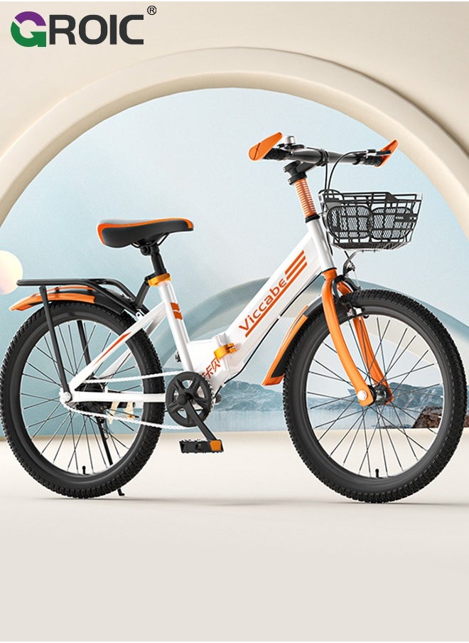 Kids Bike,Mountain Bike,20-Inch Bicycle Wheels,20 Inch Wheel Bicycle,Folding Mountain Bike for Kids with wide knobby mountain tires