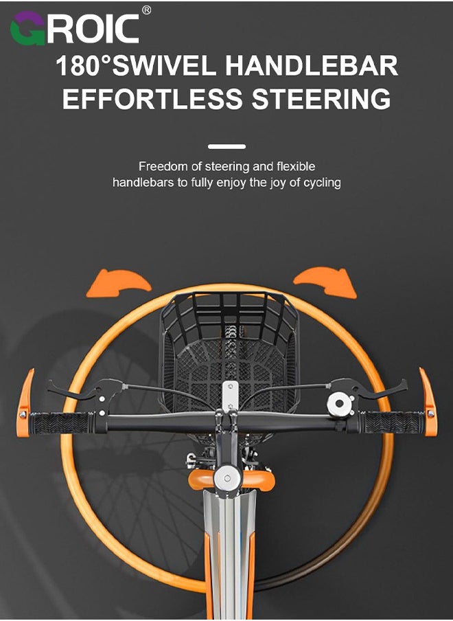 Kids Bike,Mountain Bike,20-Inch Bicycle Wheels,20 Inch Wheel Bicycle,Folding Mountain Bike for Kids with wide knobby mountain tires