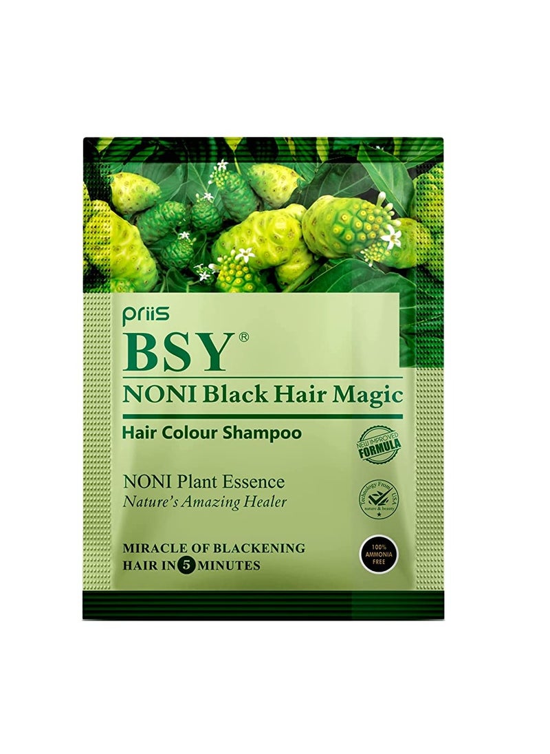 Noni Black Hair Magic 20ml X 10 Sachets Hair Dye Black