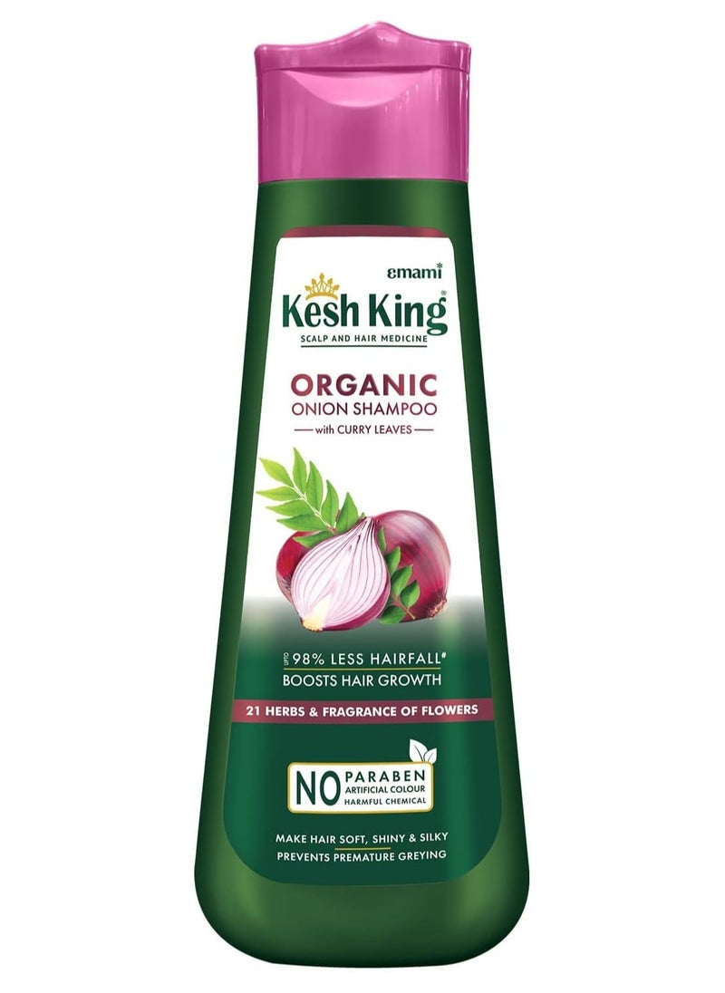 Kesh King Ayurvedic Onion Shampoo with 21 Herbs, Reduces Hairfall & Boost Hair Growth, 300ml