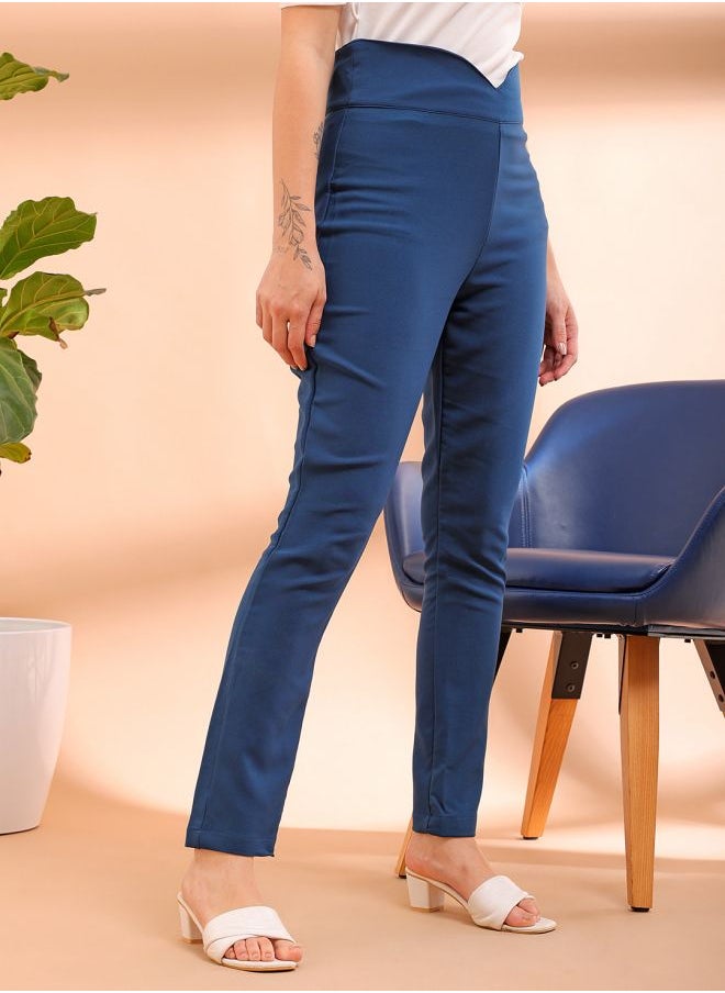 Women Skinny Fit Solid High-Rise Jeggings