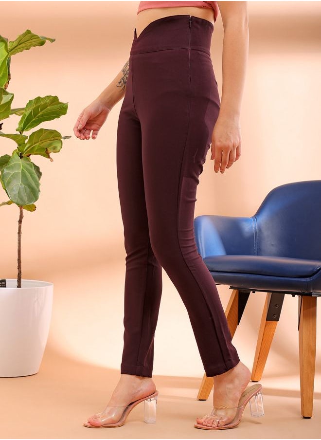 Women Skinny Fit Solid High-Rise Jeggings