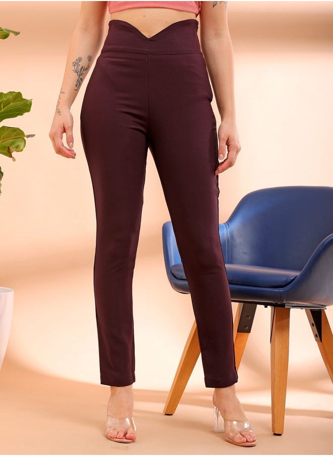 Women Skinny Fit Solid High-Rise Jeggings