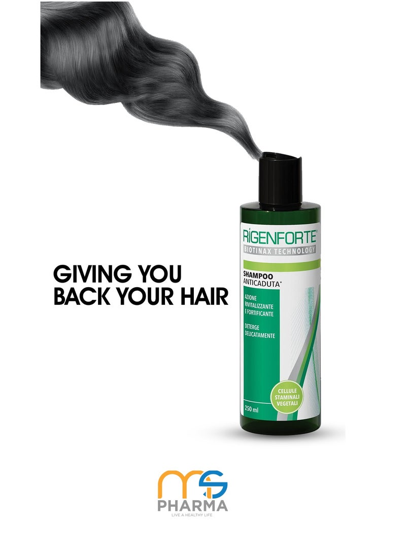 Anti-Hair Loss Shampoo, 250ml - Strengthens & Nourishes Damage, Weak & Brittle Hair, Adds Volume, Stimulates Growth, Improves Scalp Health, Paraben & Silicone Free