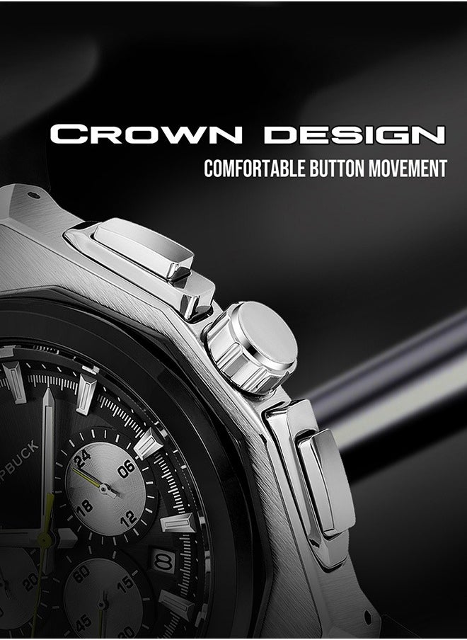 Men's Watch Large Dial Waterproof Wristwatch Sports for Men & Gift for Active Lifestyle with Durable Design and Easy-to-Read