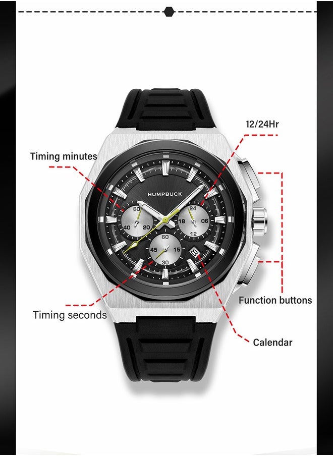 Men's Watch Large Dial Waterproof Wristwatch Sports for Men & Gift for Active Lifestyle with Durable Design and Easy-to-Read