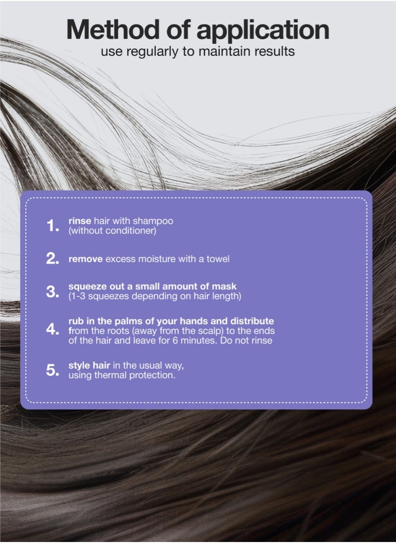 Express Peptide Bond Repair Hair Mask | 60-Second Molecular Restructure for Damaged & Porous Hair | 5× Stronger, Instant Shine | Sulfate & Silicone-Free | 50 ml