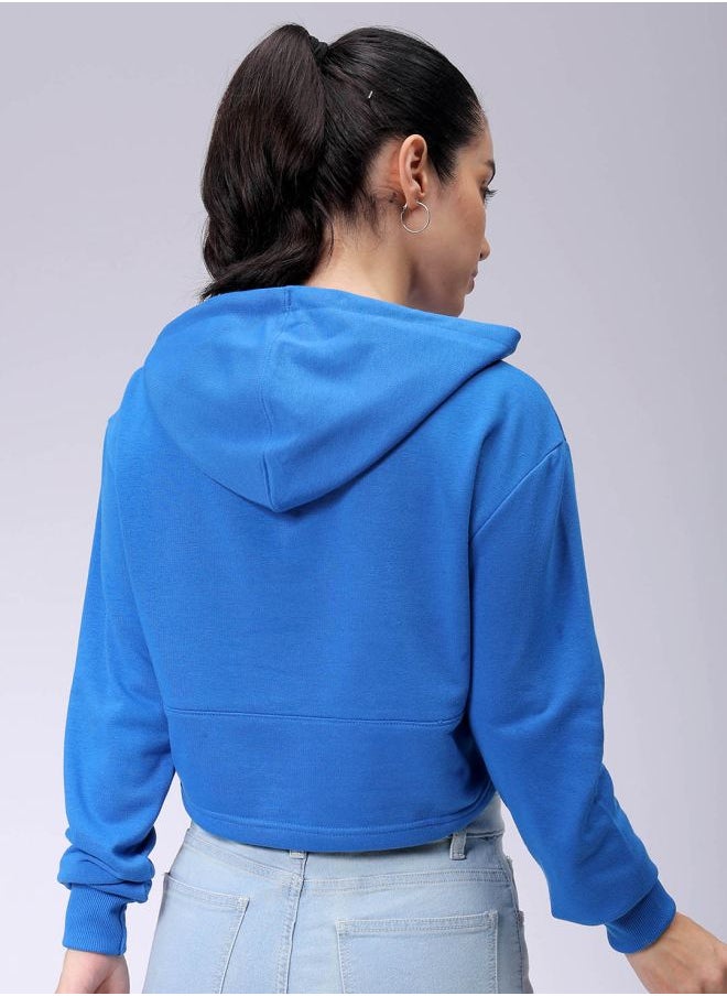 Women Fitted Solid Corset Sweatshirt