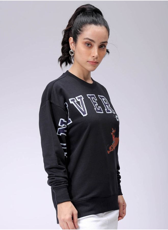 Women Boxy Fit Scooby Doo Oversized Sweatshirt