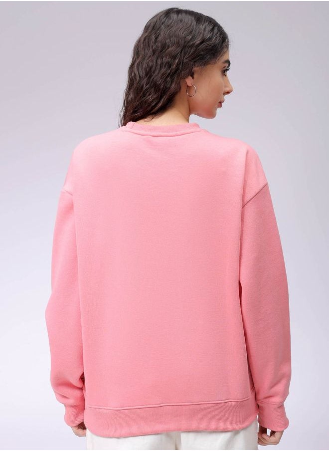 Women Boxy Fit Solid Oversized Sweatshirt