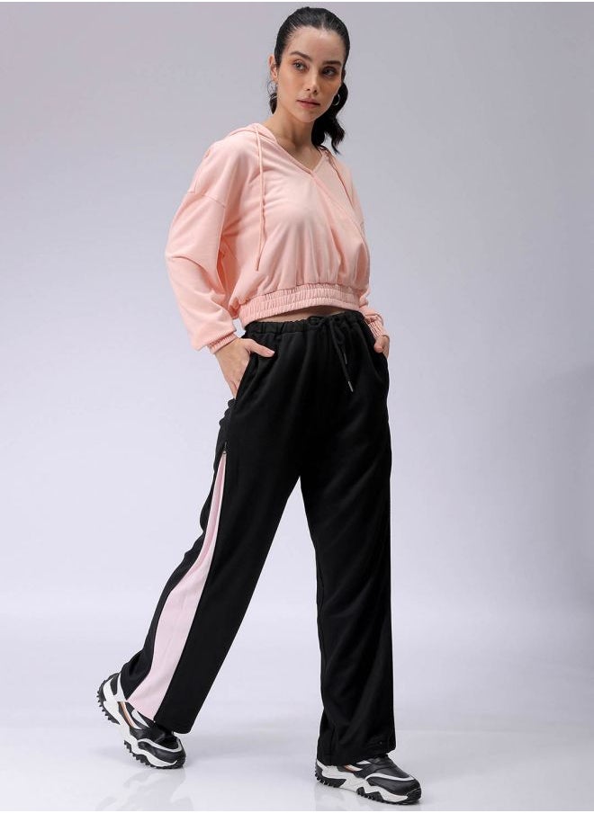 Women Regular Fit Solid Wrap Sweatshirt