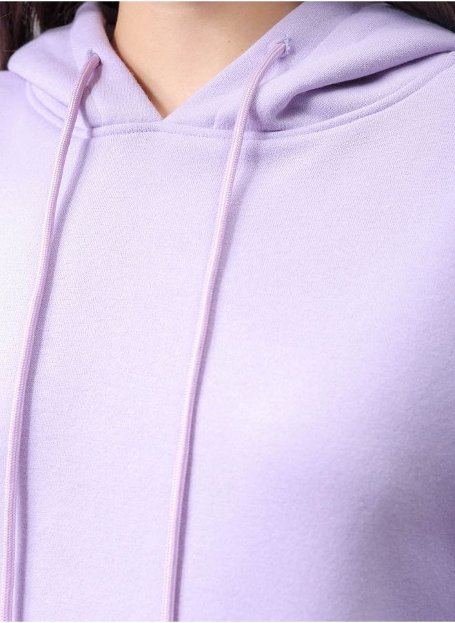 Women Boxy Fit Graphic Print Hooded Sweatshirt