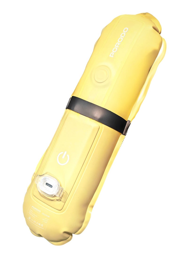 Inflatable Outdoor Magnetic Tube Light with 150 Lumens and Light Memory /  Magnetic Attachment/  Warm/White Light / Long Working Time / Durable and Lightweight Camping Light - White