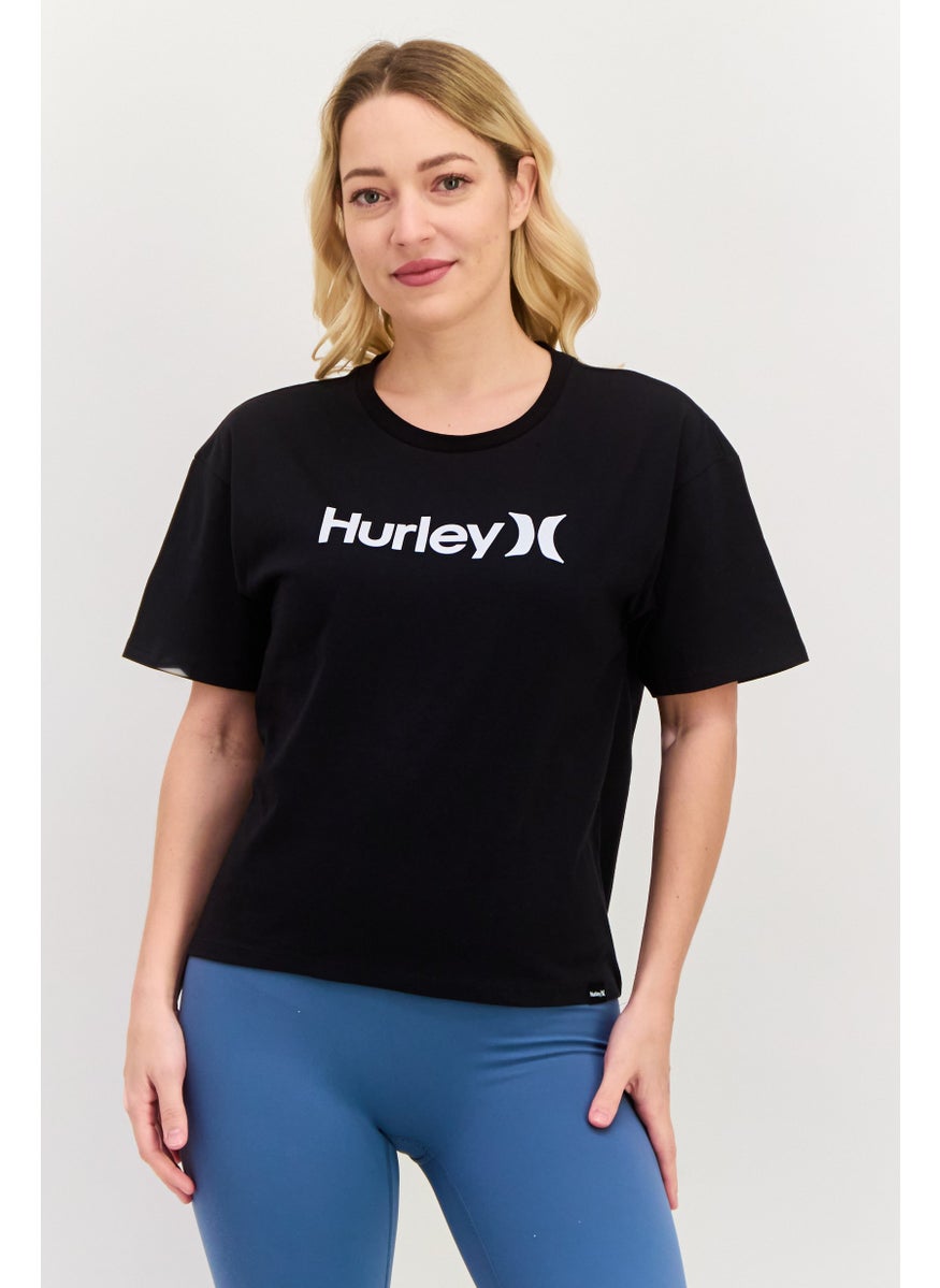 Women Sportswear Fit Long Sleeves Outdoor Top, Black