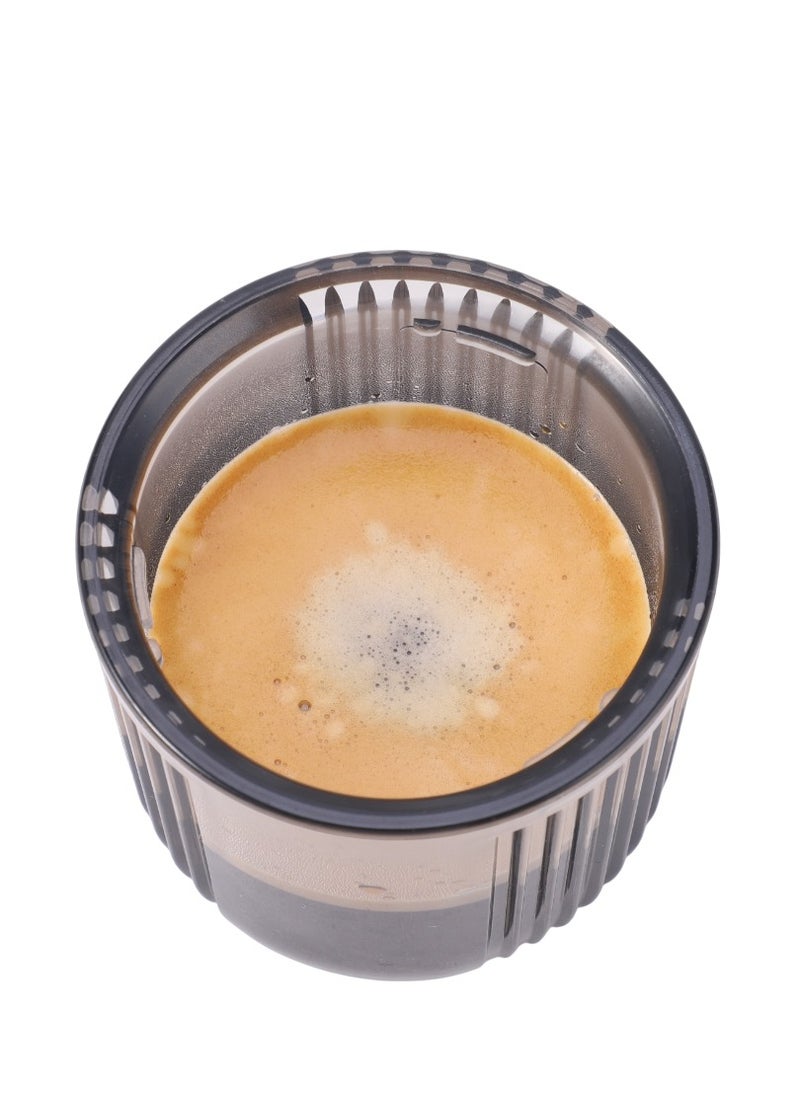 Portable 80ml Espresso Maker 15 Bar with Digital Display 135W / Bags and Capsule Included / Heating Extraction / Capsule & Powders / Direct Extraction / Portable Coffee Machine / Food Grade Stainless Steel Material - Black