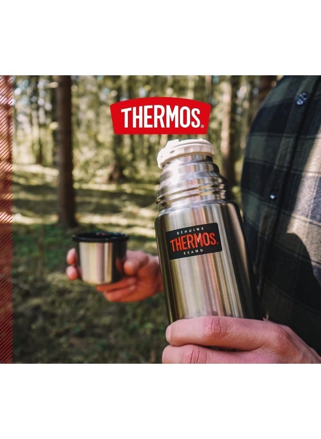THERMOS STAINLESS STEEL VACUUM INSULATED STEEL FLASK 350 ML, FBB-350SBK, VACUUM FLASK, THERMAL FLASK, INSULATED WATER BOTTLE