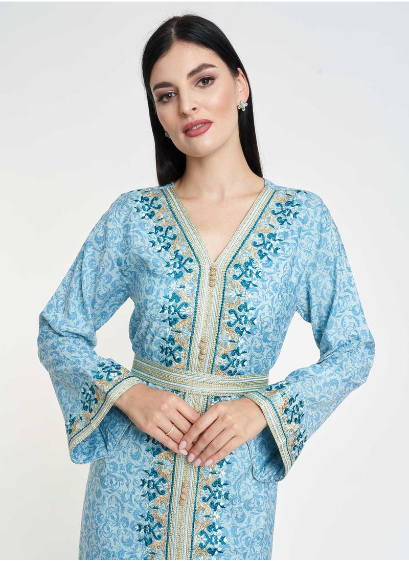 Printed Magarabi Look Jalabiya