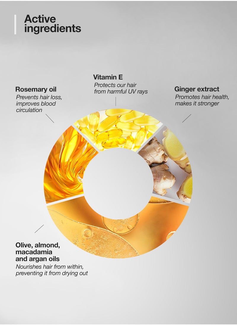 Rosemary & Biotin Hair Growth Oil | 100% Pure, Non-Greasy Formula | 4× Faster Regrowth & Hair Fall Control | Strengthens Roots, Soothes Itchy Scalp | 100 ml