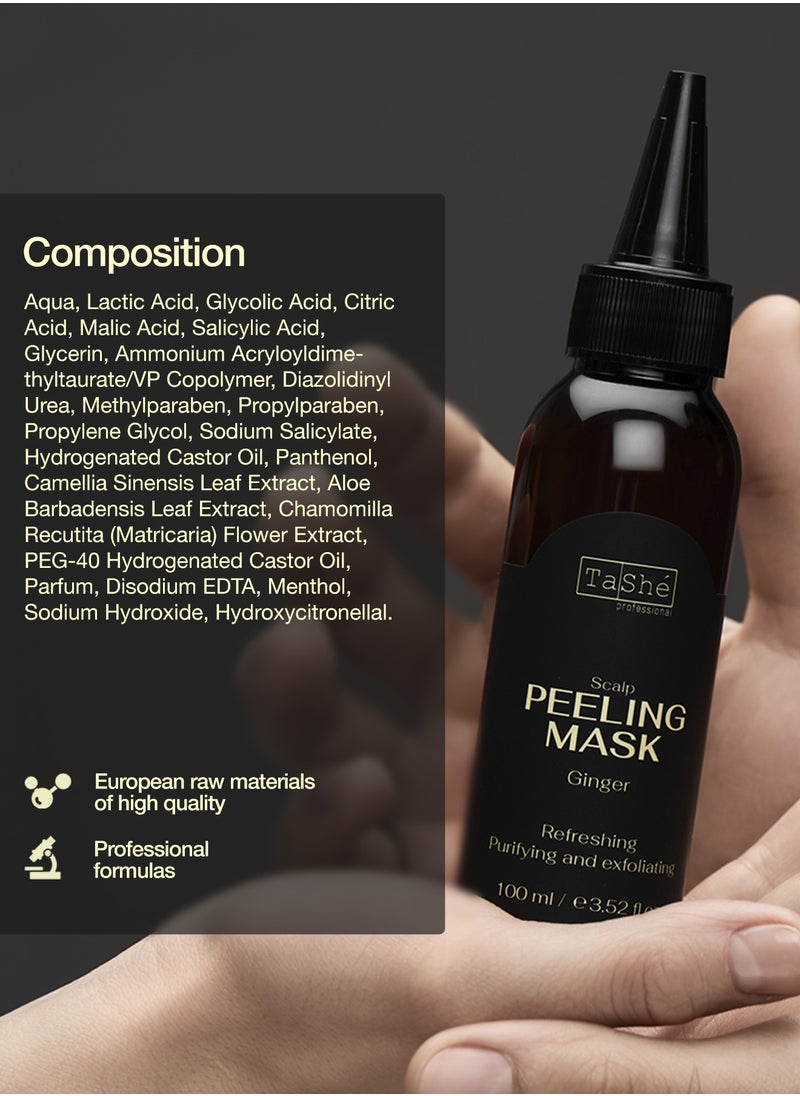 Anti Dandruff & Hair Loss Scalp Peeling Treatment Mask with AHA Acids and Panthenol for Deep Restoration and Refreshing 100ml