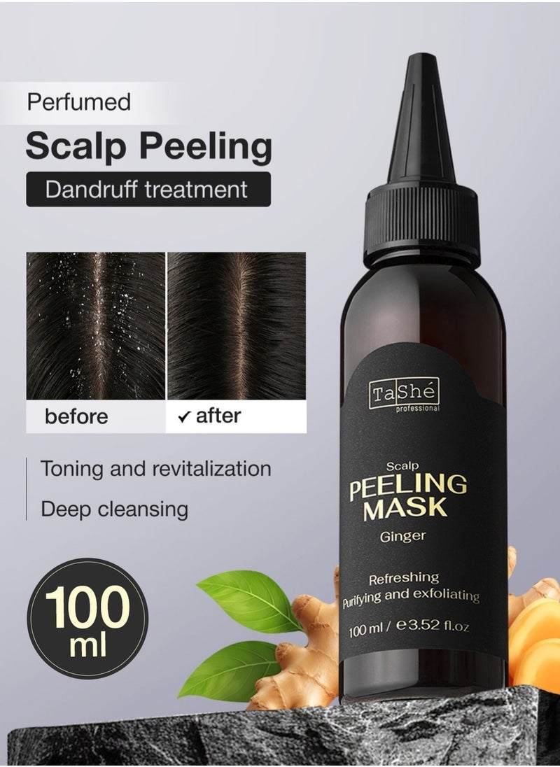 Anti Dandruff & Hair Loss Scalp Peeling Treatment Mask with AHA Acids and Panthenol for Deep Restoration and Refreshing 100ml
