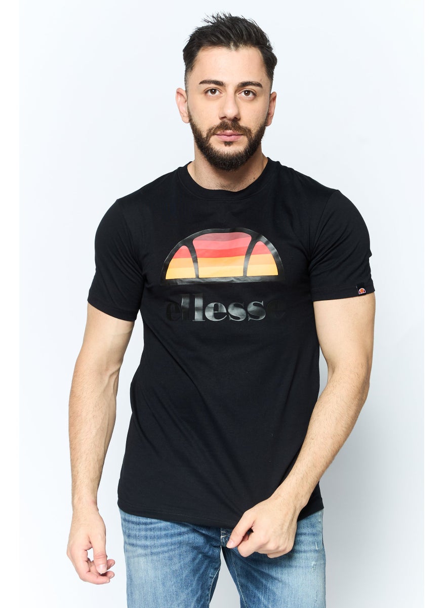 Men Sportswear Fit Short Sleeve Outdoor T-Shirt, Black Combo