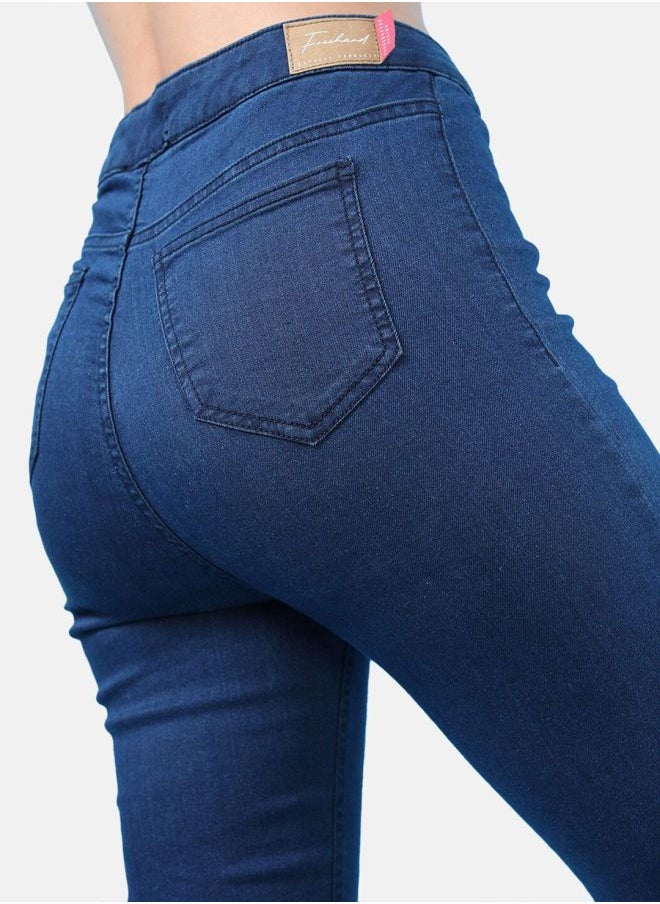 Women Super Skinny Solid High-Rise Denim Jeggings