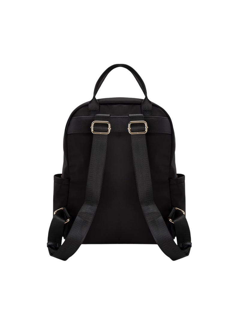 Embellished Top Handle Backpack Black