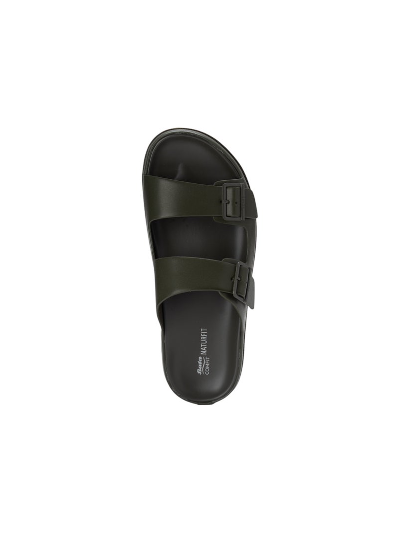 Double Strap Slide Sandals