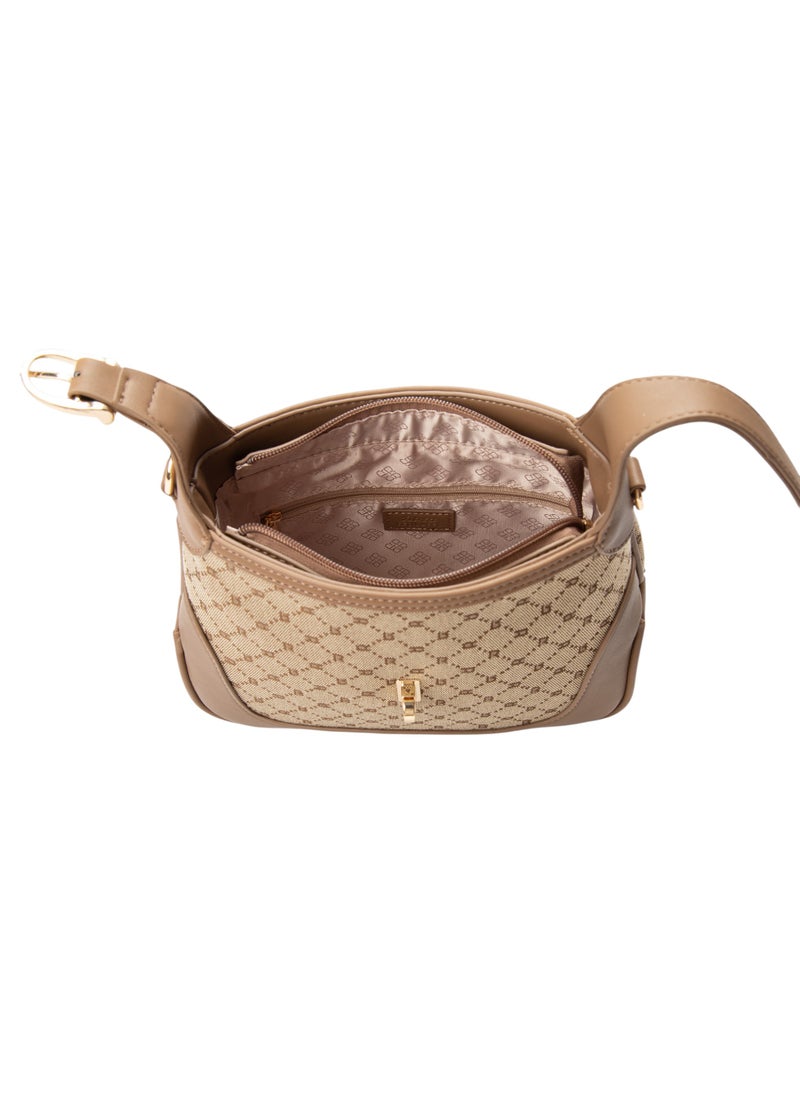 Embroidered Top Handle Bag