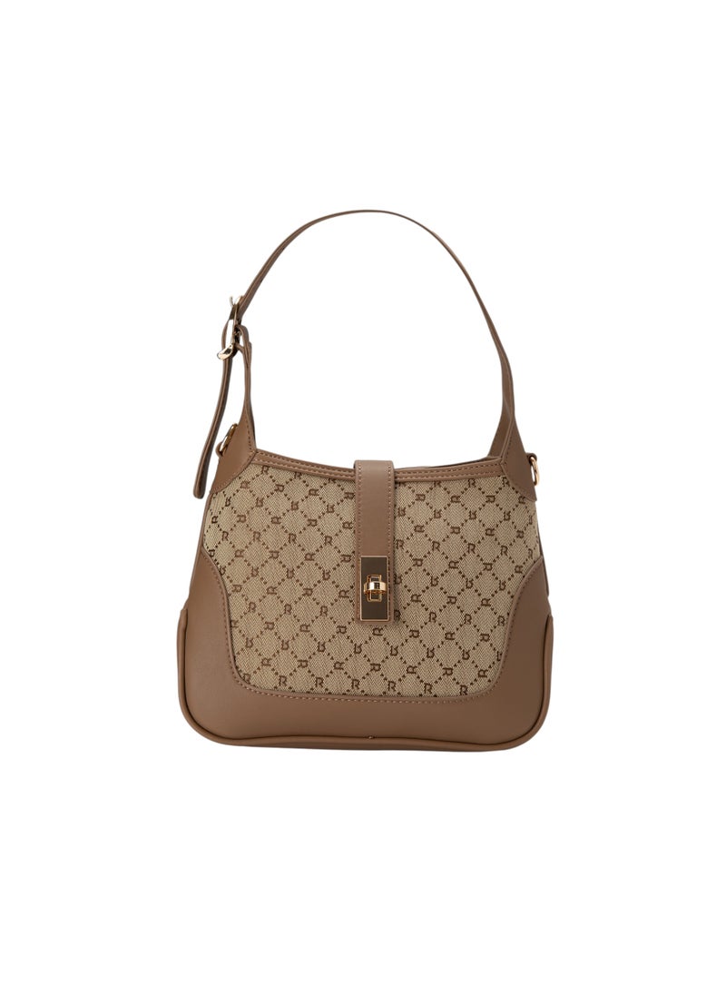 Embroidered Top Handle Bag