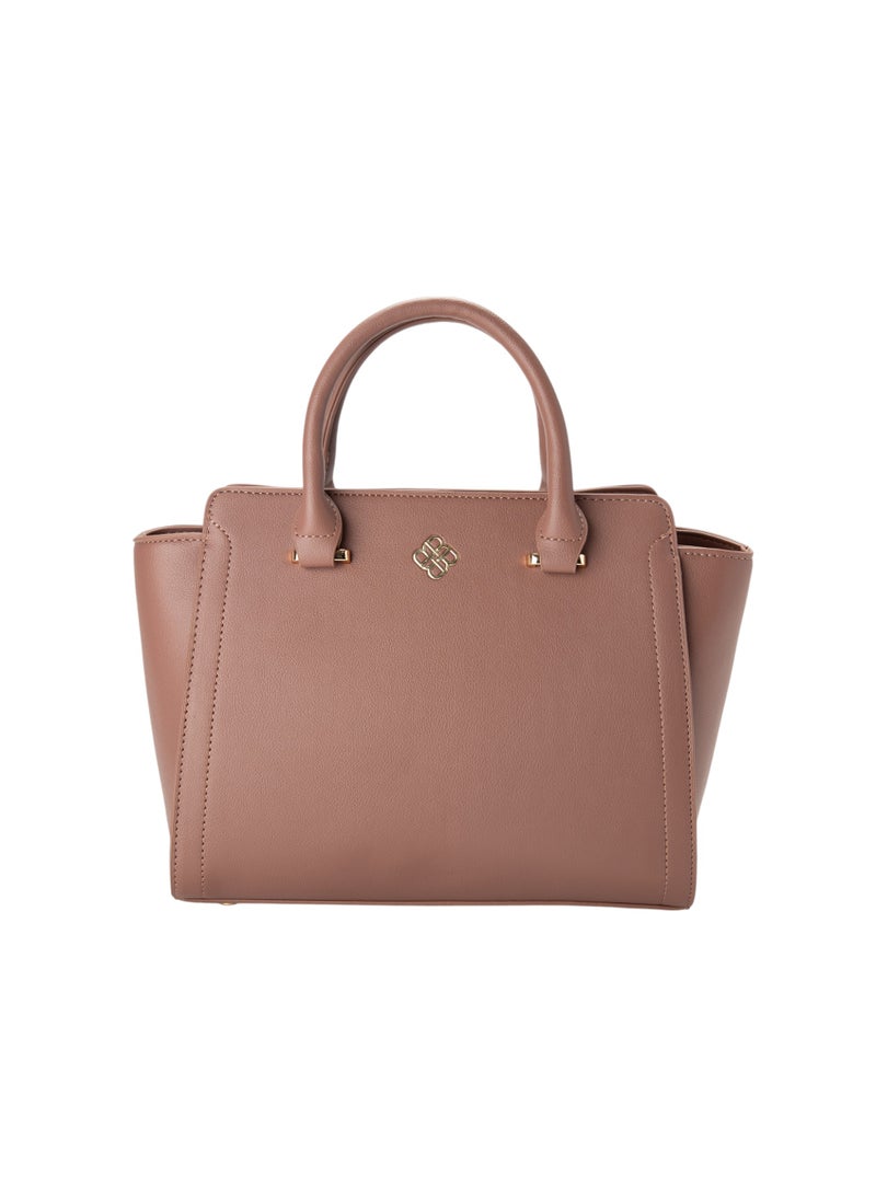 Textured Top Handle Bag