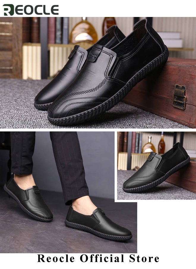 Men's Dress Shoes Leather Formal Business Oxford Derby Shoes Brogue Wingtip Retro Dress Shoes Classic Modern Lace Up Leather Shoes