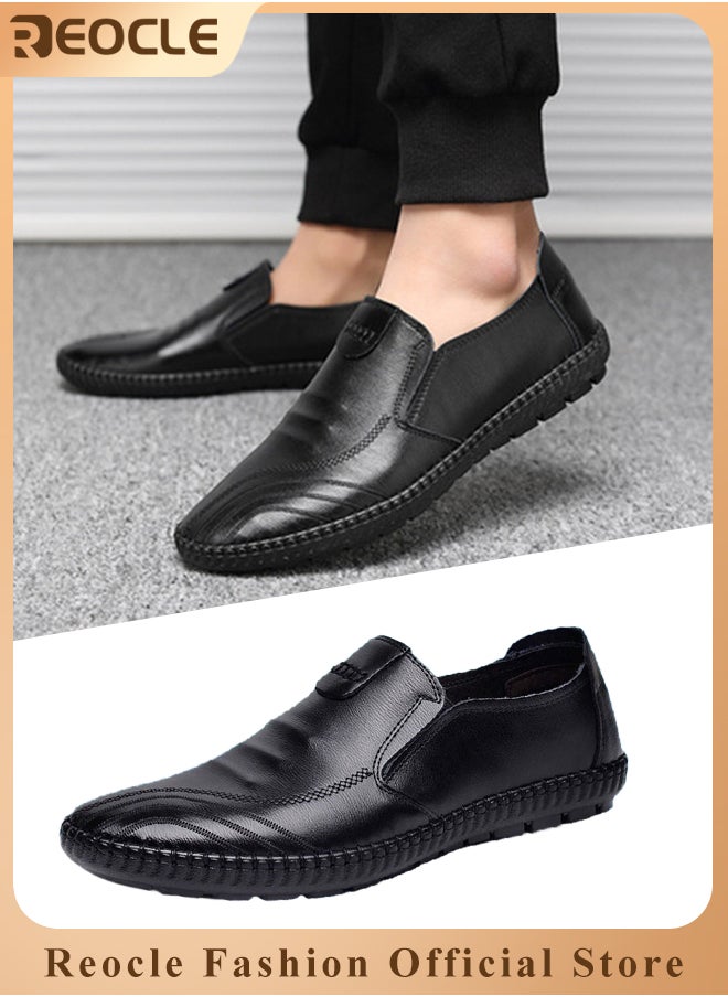 Men's Dress Shoes Leather Formal Business Oxford Derby Shoes Brogue Wingtip Retro Dress Shoes Classic Modern Lace Up Leather Shoes