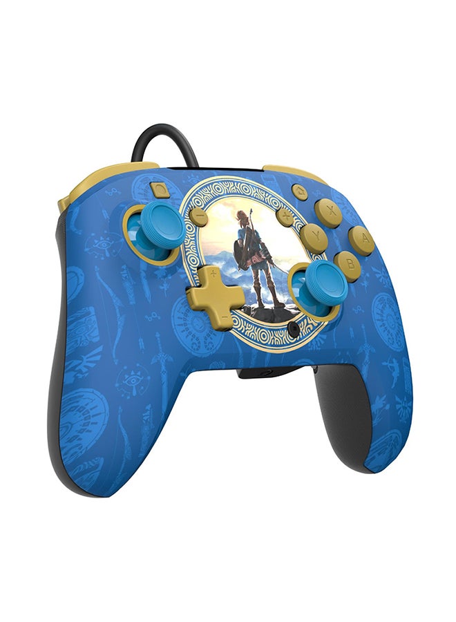 Rematch Nintendo Switch Hyrule Blue Wired Controller