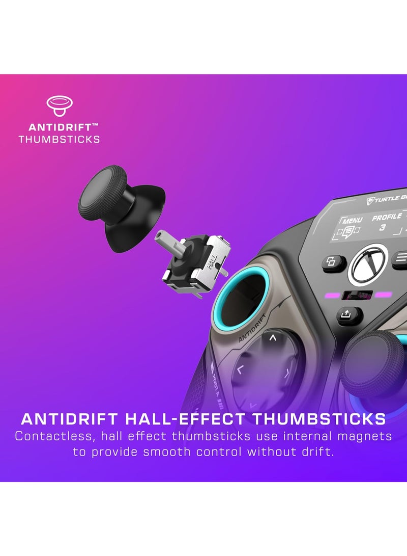 Stealth Pivot Wireless Smart Game Controller - Windows PC, Xbox Series X|S, Xbox One, Android – Rotating Modules, Display Dashboard, Hall-Effect Sticks, Remappable Buttons, Bluetooth