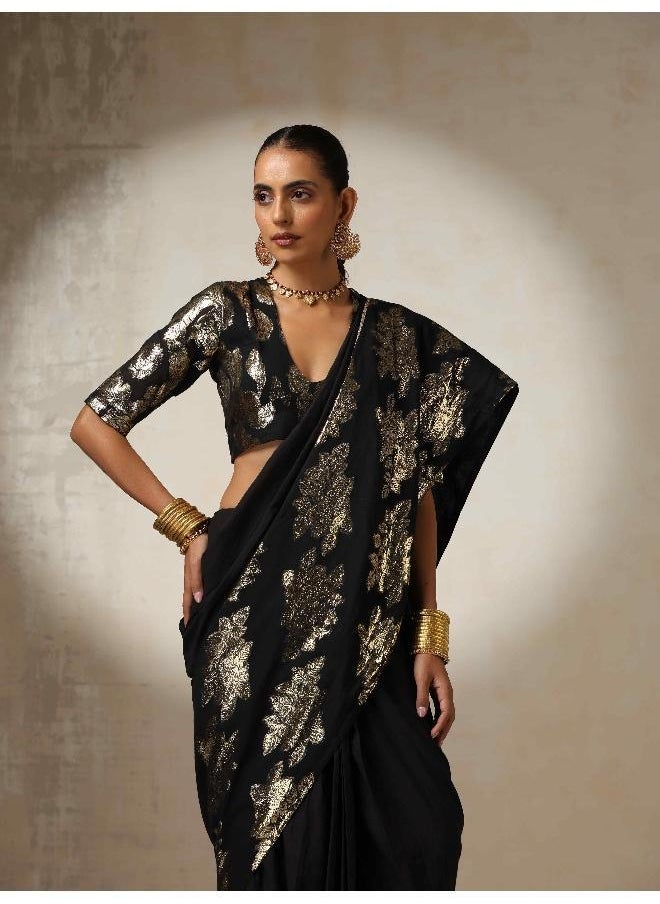 Black Metallic Blouse
