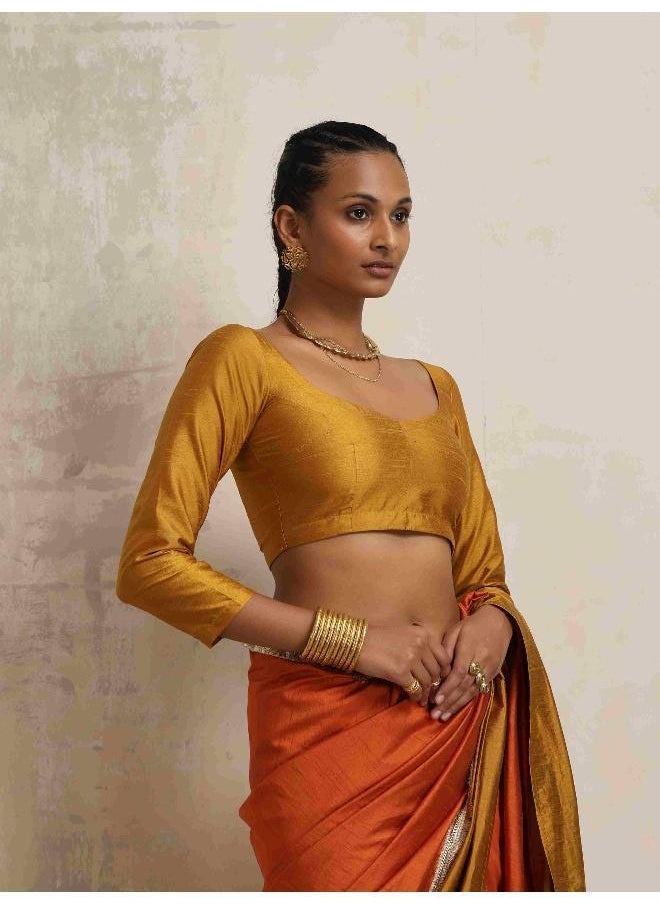 Gold Silk Blouse