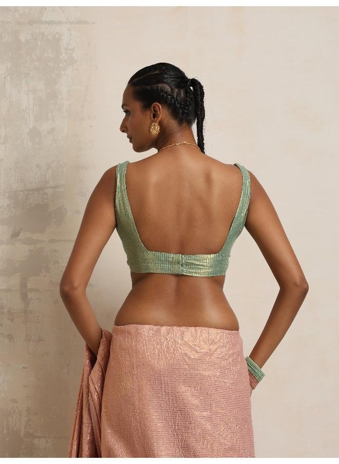 Green Gold Lurex Blouse