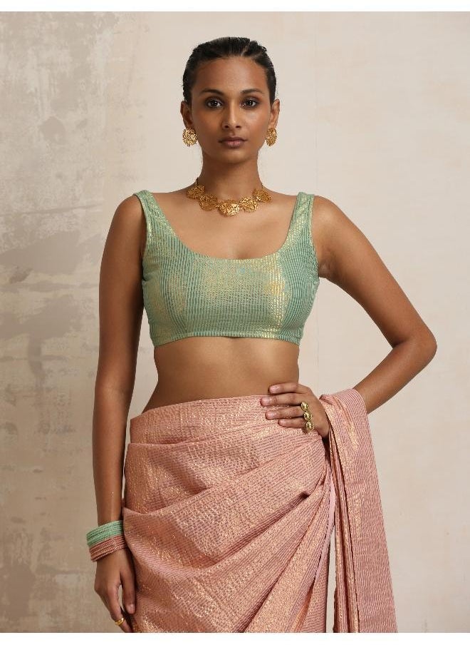 Green Gold Lurex Blouse
