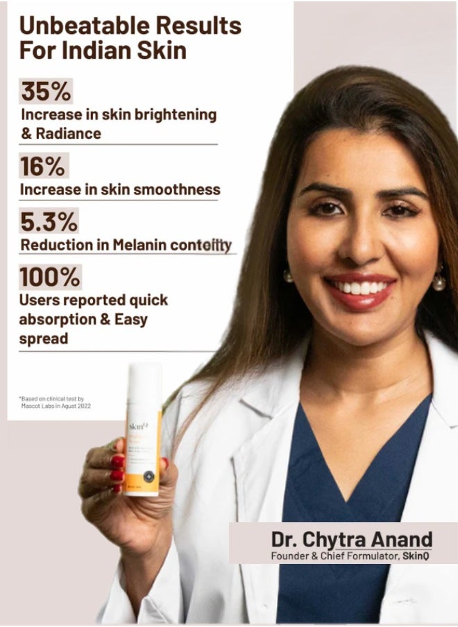 SkinQ Brightening Face Elixir – Licorice & Lactic Acid Formula | Exfoliates, Evens Tone & Repairs Sun-Damaged Skin | 30ml Unisex Serum -Registered dealer in UAE