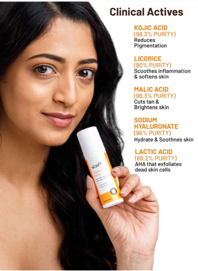 SkinQ Brightening Face Elixir – Licorice & Lactic Acid Formula | Exfoliates, Evens Tone & Repairs Sun-Damaged Skin | 30ml Unisex Serum -Registered dealer in UAE