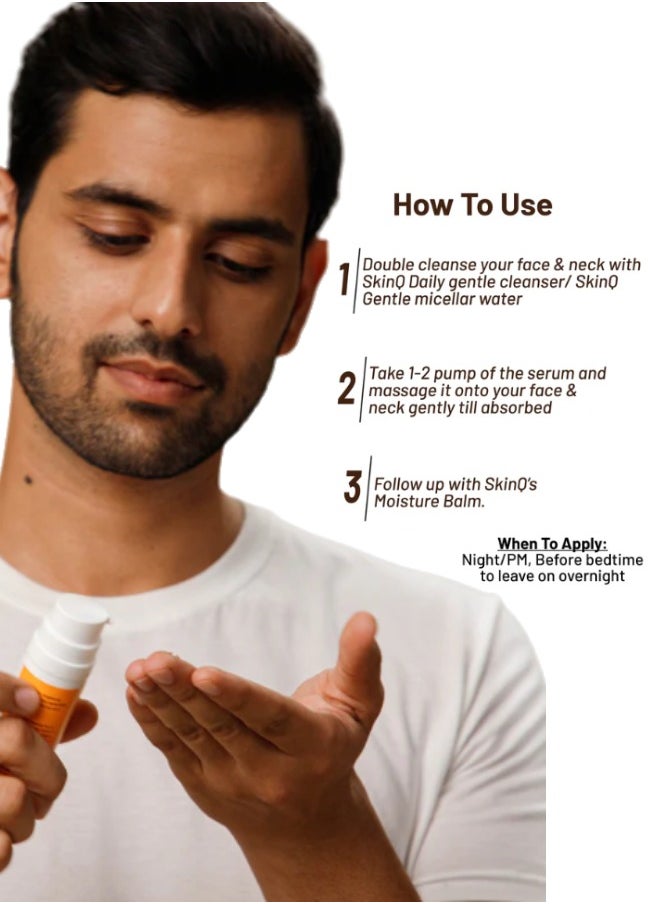 SkinQ Brightening Face Elixir – Licorice & Lactic Acid Formula | Exfoliates, Evens Tone & Repairs Sun-Damaged Skin | 30ml Unisex Serum -Registered dealer in UAE